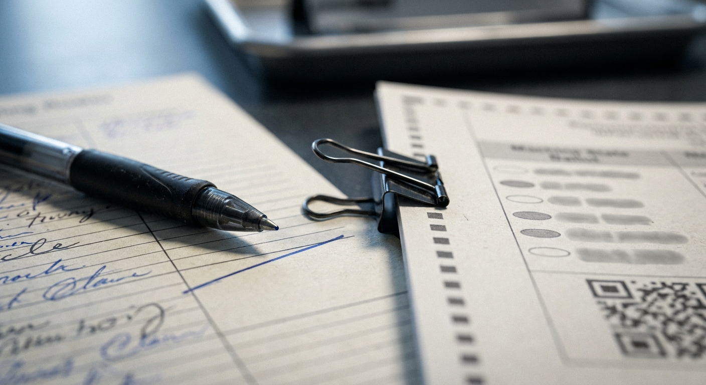 No, a poll worker's pen won't throw out your Georgia ballot